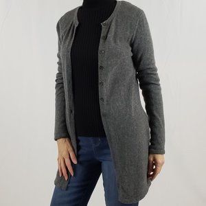 100% Cashmere long cardigan size XS.